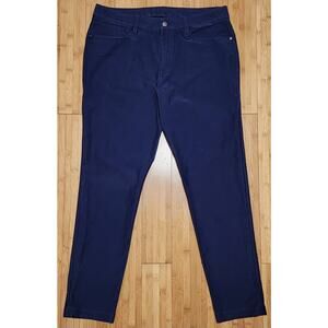 Lululemon ABC Slim Fit 5 Pocket Pants Casual Work Mens 34 X 30 Navy Blue LM5AQ6S